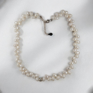 Collier en perles de culture et argent