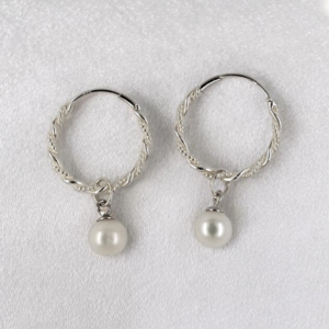Boucles d'oreilles en argent 925 et perles de culture