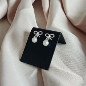 Boucles d'oreilles en argent et perles d'eau douce